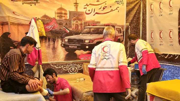 گزارش تصویری ایستگاه استقبال از زائرین پیاده منطقه ۱۰ مشهد، تصویر ۲۴۰